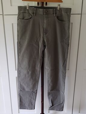 Marine Layer Slim Straight Fit Pants Mens 36x32‎ in Charcoal Gray